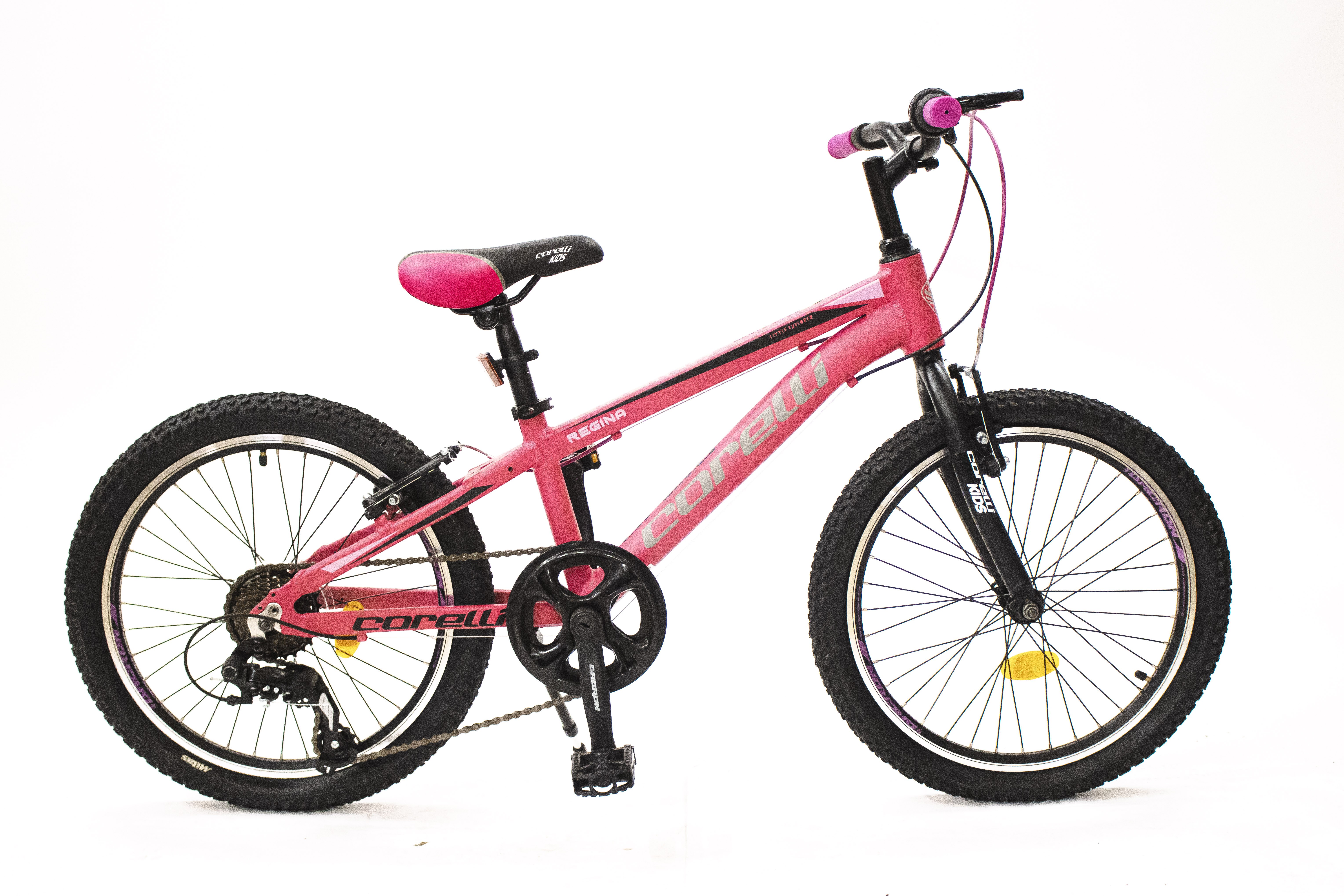 Bērnu velosipēds Corelli Regina MTB 20'' rozā/melns Bērnu velosipēds Corelli Regina MTB 20'' rozā/melns