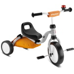 Balansa/mācību velosipēds PUKY Fitsch komplekts gaiši pelēks/sinepju krāsas