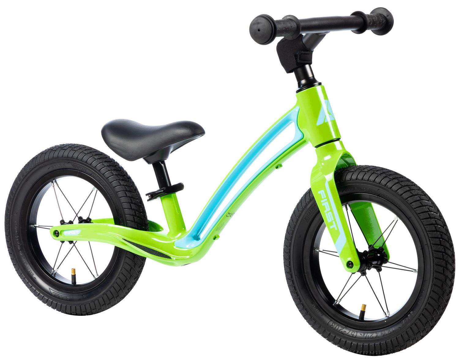 Balansēšanas velosipēds Karbon First green-blue Balansēšanas velosipēds Karbon First green-blue