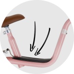 Balansēšanas velosipēds PUKY LR XL Br Classic retro-rose