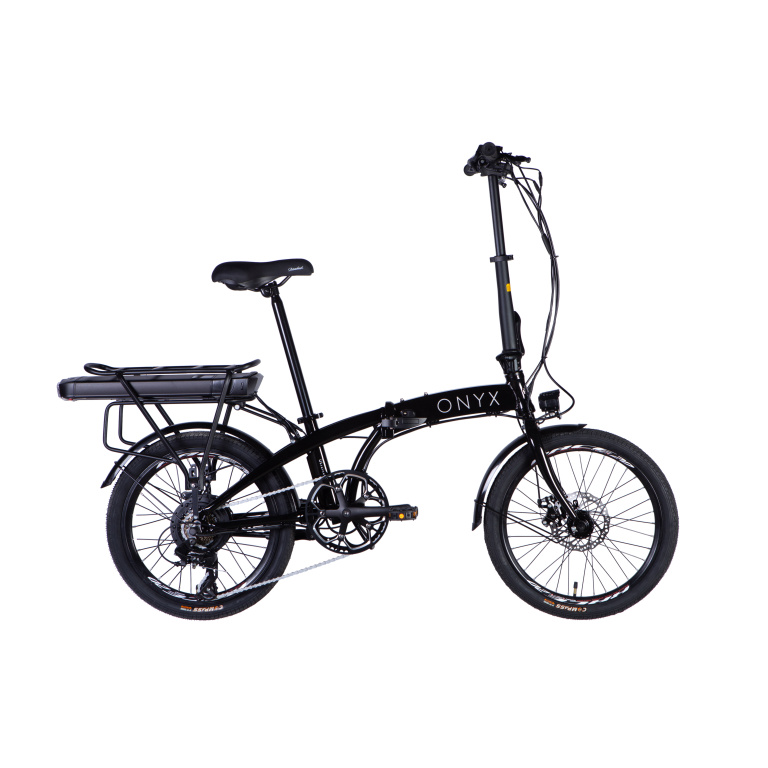 E-velosipēds 20" AL Dorozhnik ONYX DD FR rāmis - 11" 48V 12.5A*h 250W melns YS 728 2025