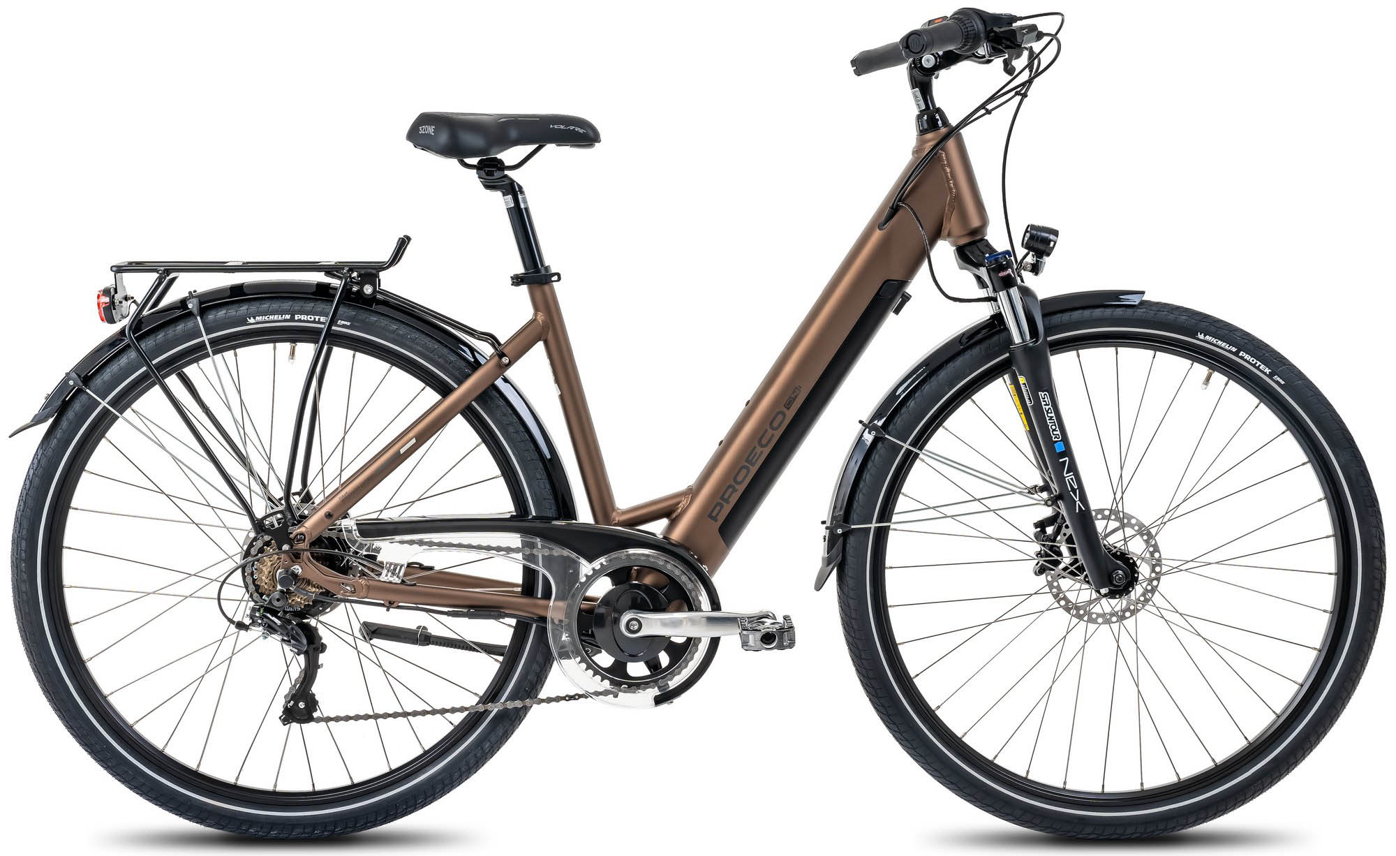 Elektriskais velosipēds ProEco:ON Wave LTD 1.0 504Wh brown-black-17" / M Elektriskais velosipēds ProEco:ON Wave LTD 1.0 504Wh brown-black-17" / M