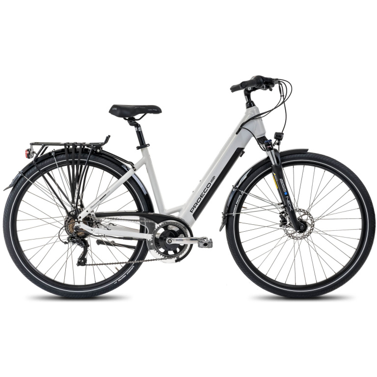 Elektriskais velosipēds ProEco:ON Wave LTD 1.0 504Wh white-black-17" / M