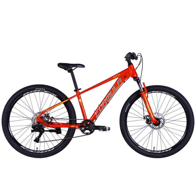 Kalnu velosipēds Formula ZEPHYR 3.0 DD kasetes sistēma rāmis 14″ oranžs 2025