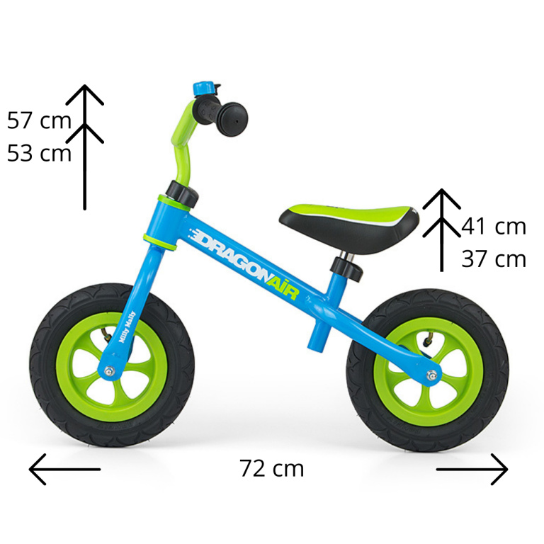 Milly Mally pastaigu velosipēds Dragon Air Blue
