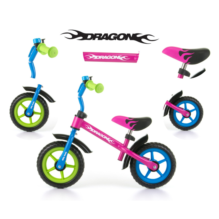 Milly Mally pastaigu velosipēds Dragon Multicolor