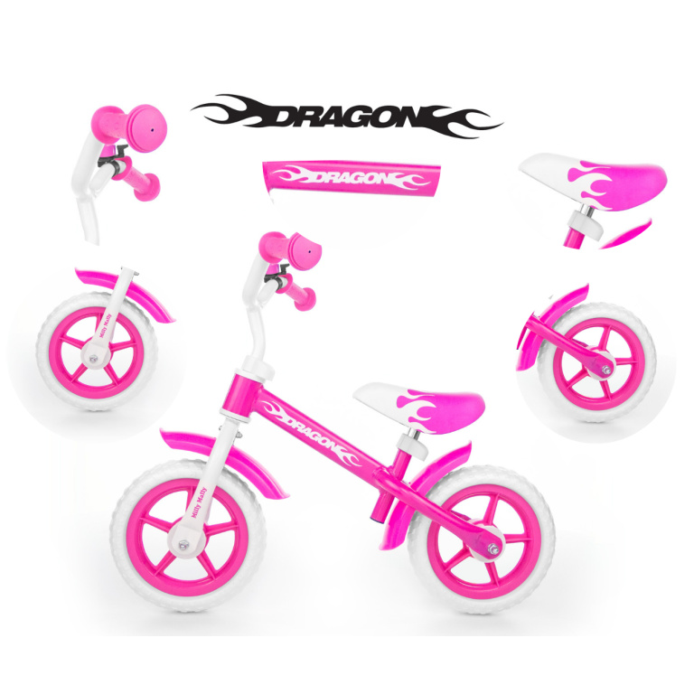 Milly Mally pastaigu velosipēds Dragon Pink