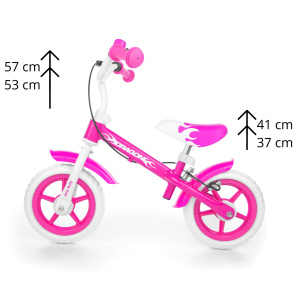 Milly Mally pastaigu velosipēds Dragon ar bremzi Pink