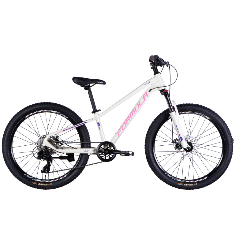 Velosipēds AL 24" Formula THOR DD CS rāmis 12" balts-rozā 2025