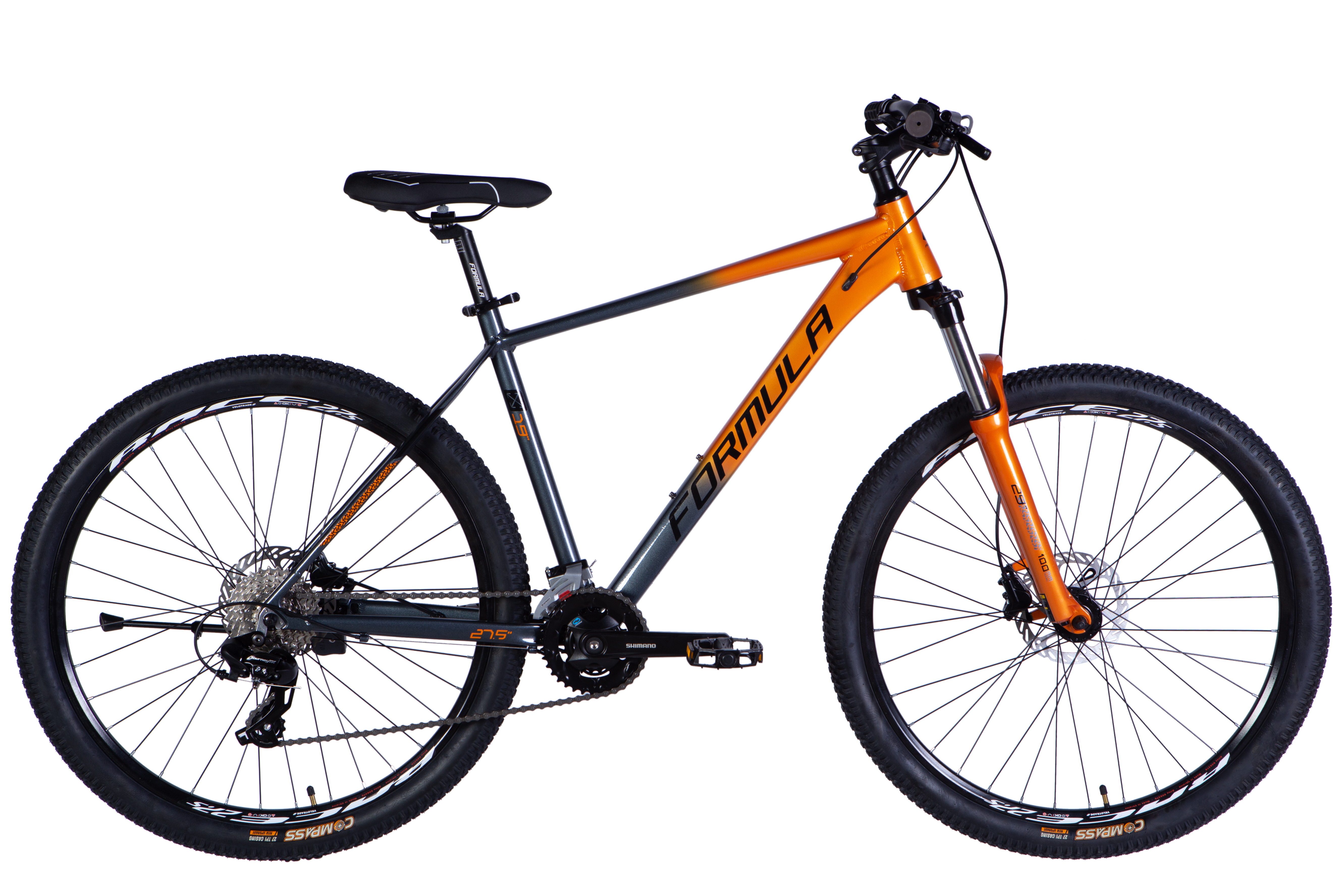 Velosipēds AL 27.5" Formula DRIVE HDD rāmis - 19" pelēkoranžs 2025 Velosipēds AL 27.5" Formula DRIVE HDD rāmis - 19" pelēkoranžs 2025