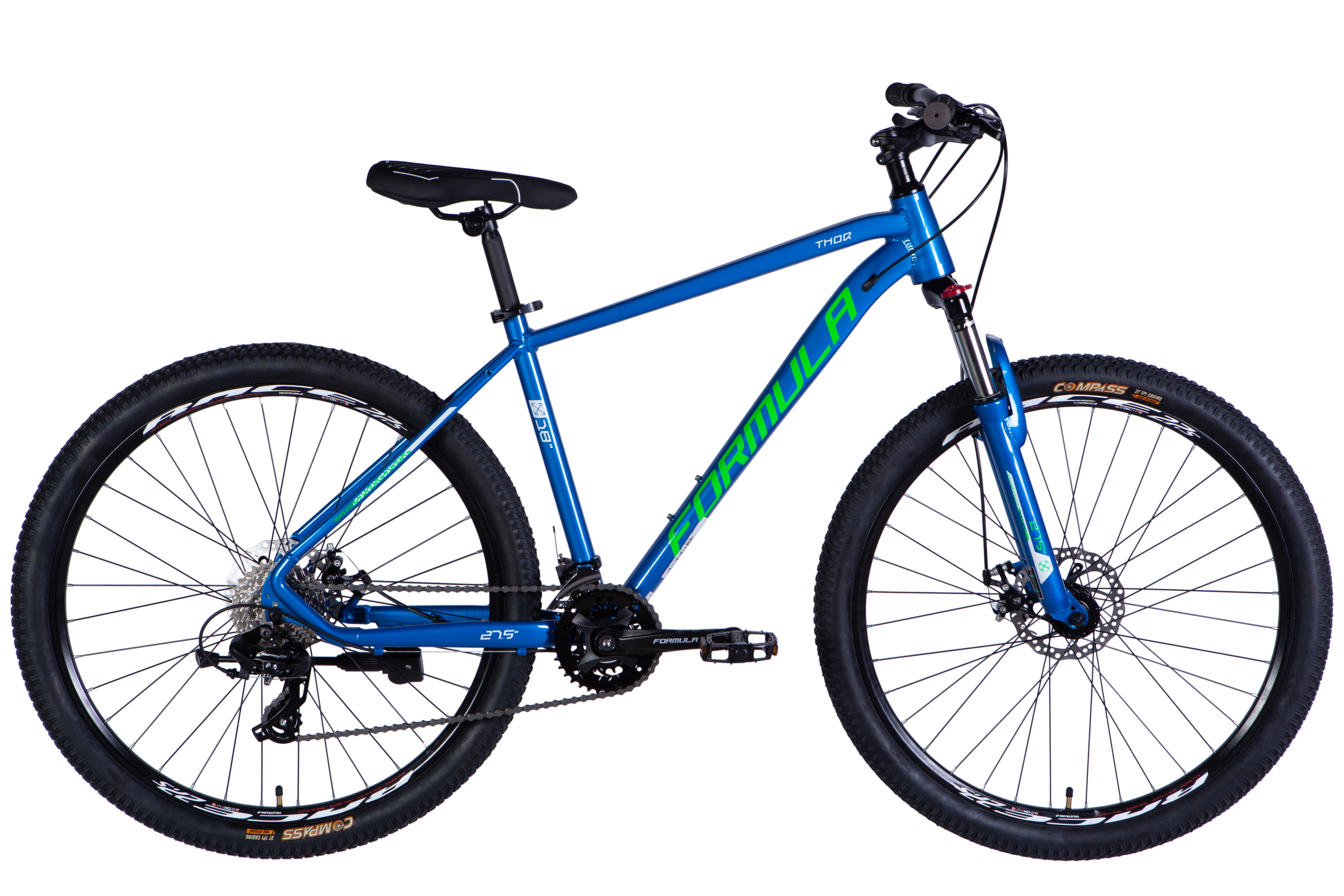 Velosipēds AL 27.5" Formula THOR DD CS rāmis - 18" zili zaļš 2025 Velosipēds AL 27.5" Formula THOR DD CS rāmis - 18" zili zaļš 2025