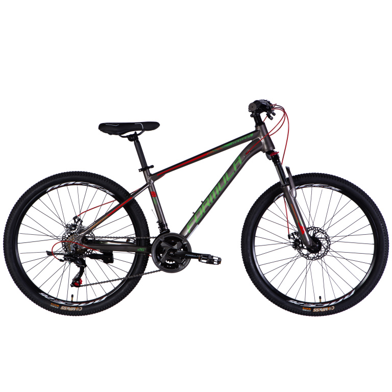 Kalnu velosipēds AL 26" Formula MOTION DD FR rāmis 16" pelēks-sarkans