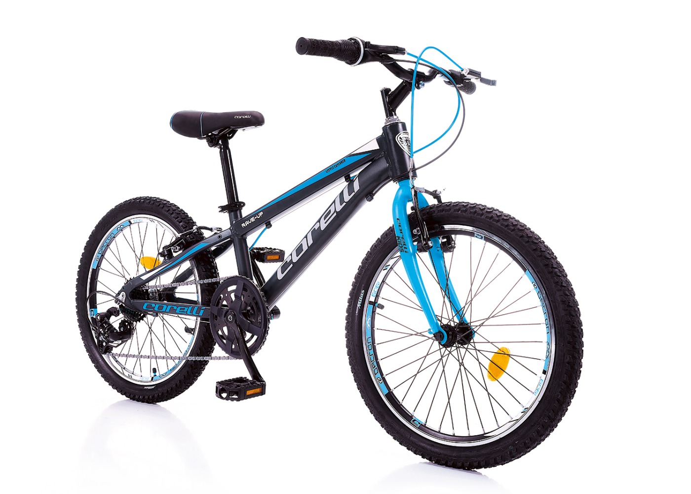 Corelli BOY 20" MTB MICROSHIFT 7 SPEED RAVE UP WHEELS:20 FRAME:KIDS C: G.BLUE BLUE Corelli BOY 20" MTB MICROSHIFT 7 SPEED RAVE UP WHEELS:20 FRAME:KIDS C: G.BLUE BLUE