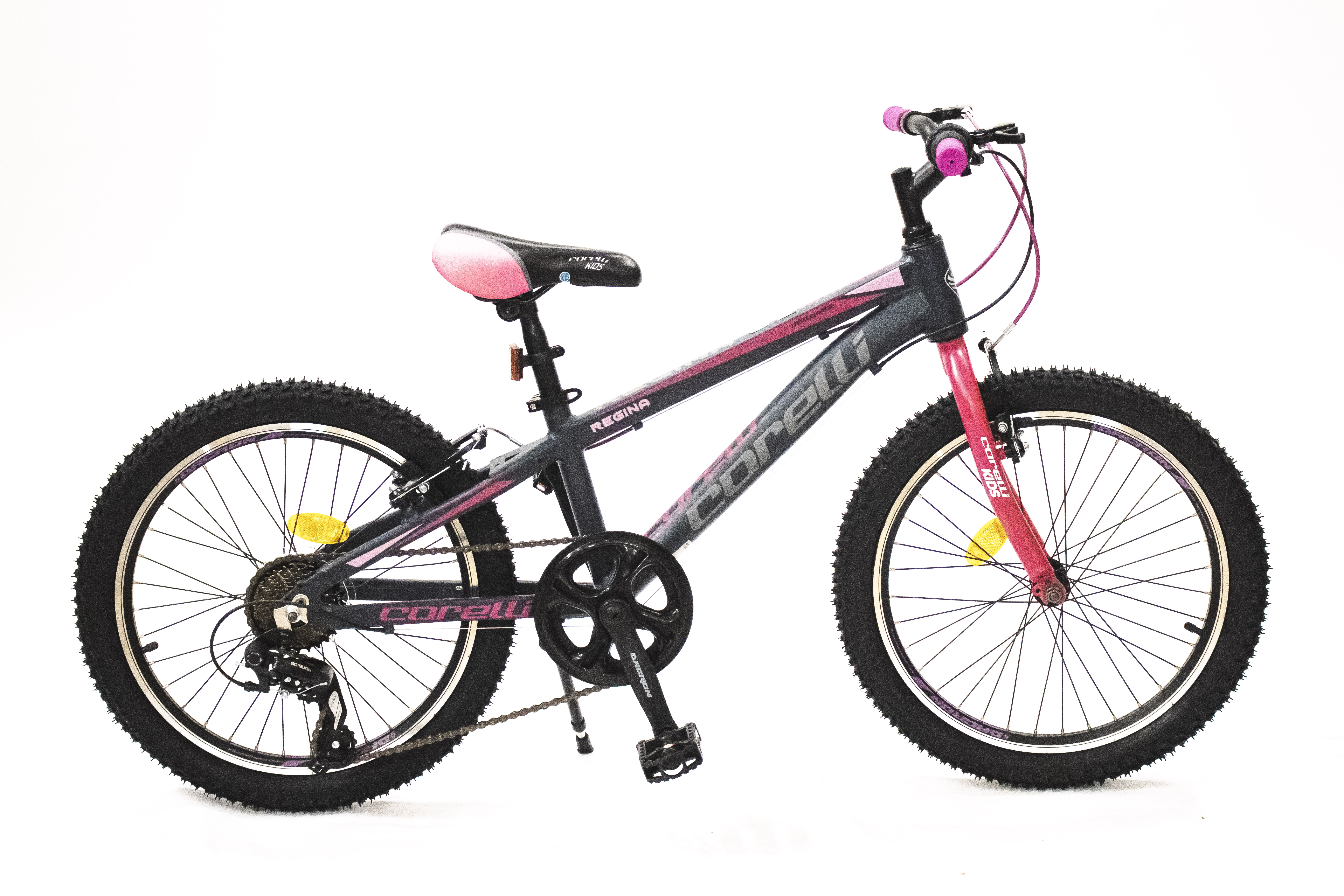 GIRL 20" MTB MICROSHIFT 7 SPEED REGINA RIM:20  F:KIDS C: G.BLUE DECAL:PINK