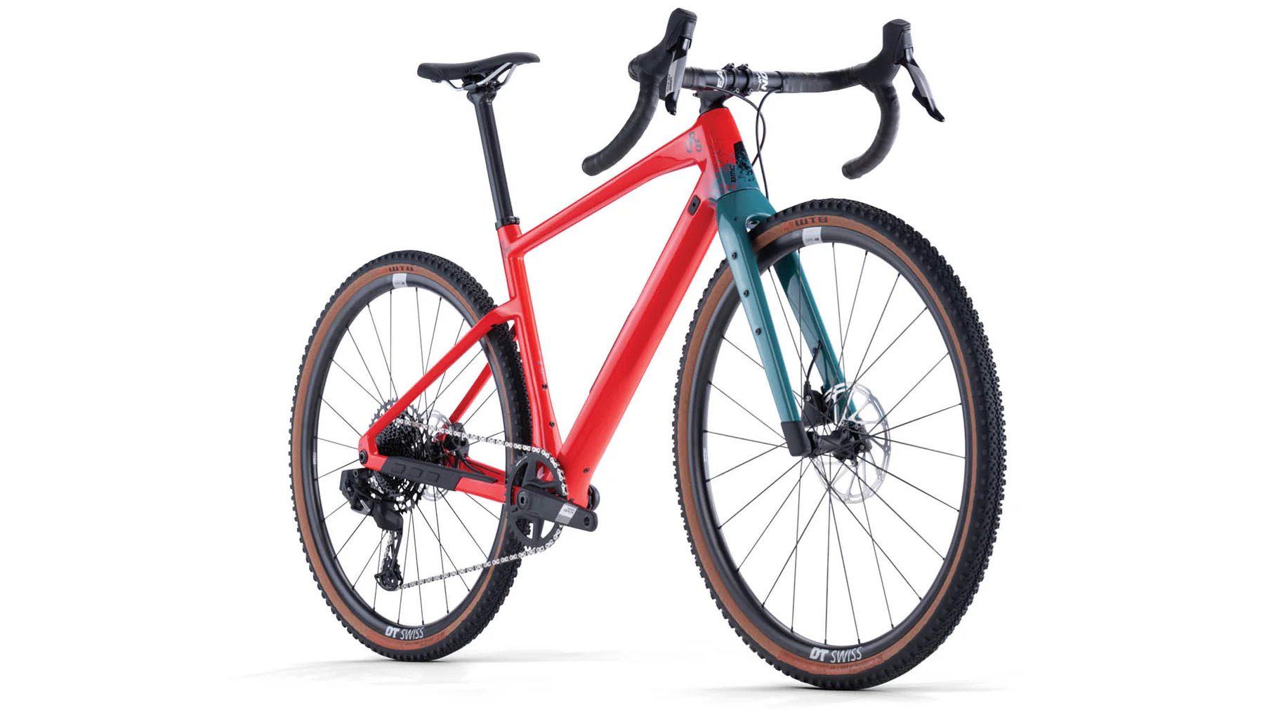 Gravel velsipēds BMC URS TWO Neon Red/Dark Petrol (M)