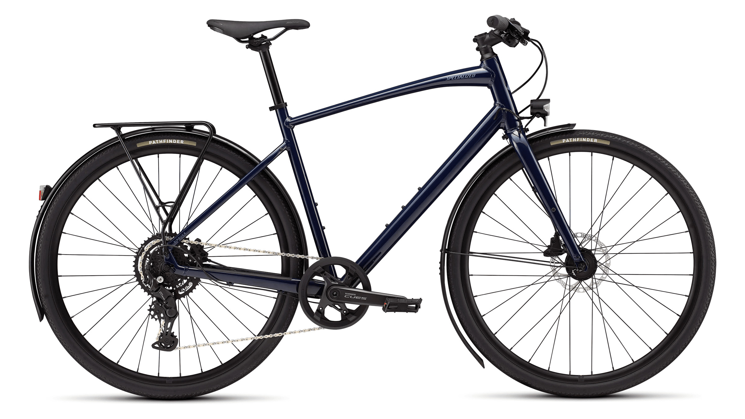 Krosa velosipēds Specialized Sirrus X 2.0 EQ Gloss Deep Marine/Grey Blue Frost Reflective (2026.g.) (L)