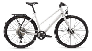Krosa velosipēds Specialized Sirrus X 3.0 Step-Through EQ Gloss Dove Grey/Metallic Pine Frost Reflective (2026.g.) (M)
